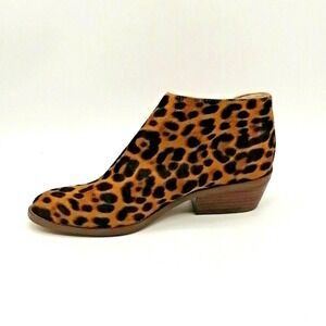 1 State Shoes Womens Block Heel Ankle Bootie Side Zip Multicolor 6.5 NEW